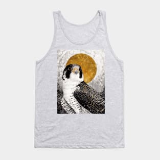 Peregrine falcon Watercolor at night sky Tank Top